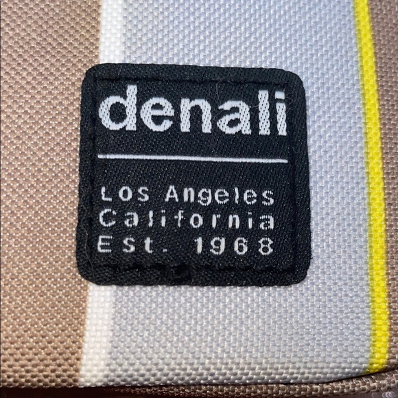 Denali Tan and Orange Striped Laptop Bag with Modern Design - Picture 2 of 9
